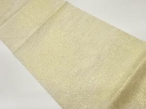 絽牡丹模様織出し袋帯